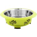 Iconic Pet Iconic Pet 52402 54 oz Color Splash Designer Oval Fusion Bowl for Pet Dog; Large Green - 6 Cups 52402